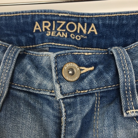 Women’s Wide Leg Jeans High Waisted Cropped Size 3 Junior Arizona Jean Co. - Picture 6 of 10